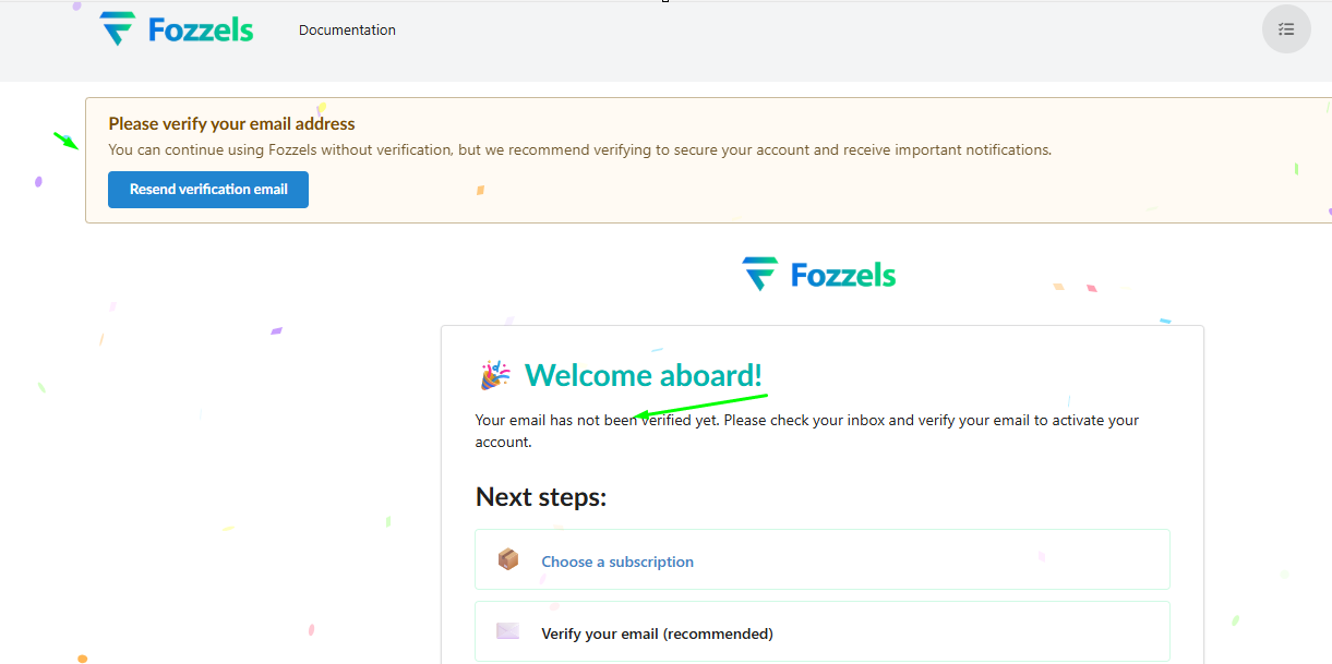 Language selection dropdown in Fozzels profile settings for DE and NL interface