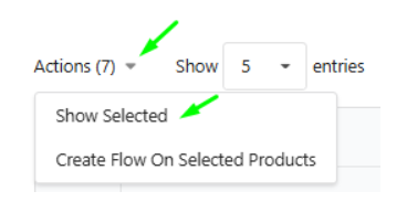 Full-featured Show Selected with Mass Actions support in Fozzels Catalog and Daily Report
