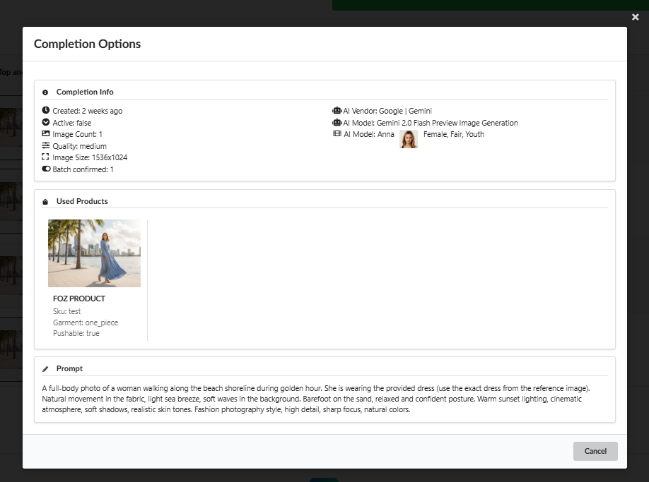 WooCommerce Diagnostics panel showing plugin status and API verification in Fozzels