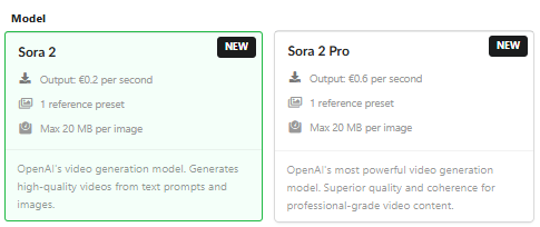 Sora und Sora 2 Videogenerierung in Fozzels Version 7.1