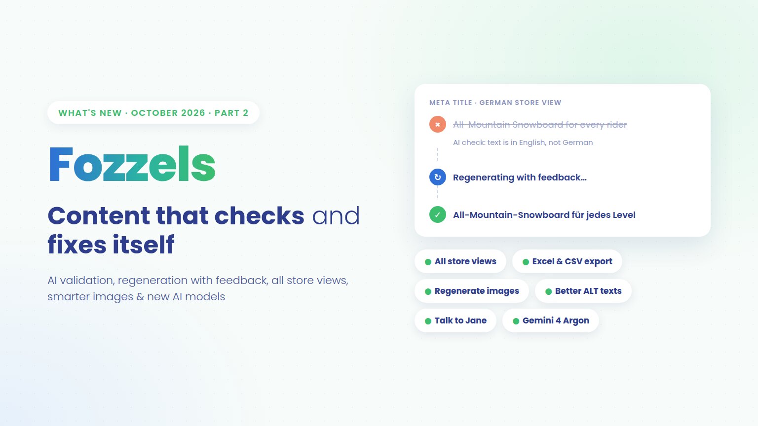 Nieuw in Fozzels: oktober 2026, deel 2 &mdash; Fozzels